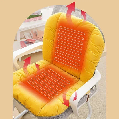 Elektrisk Varmesædepude med Ryglæn – Justerbar Temperatur