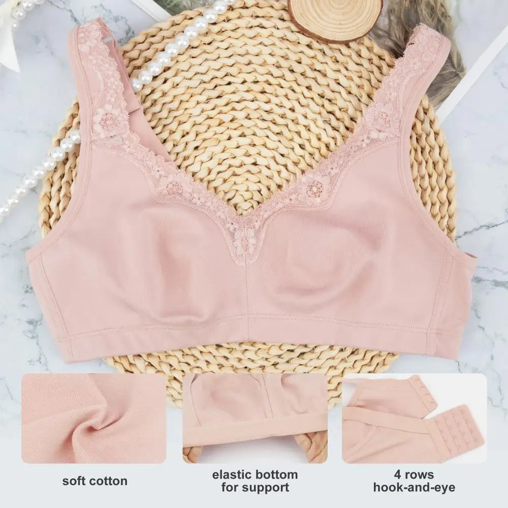 Plus Size Bomulds-Bh Uden Bøjler – Blød Komfort