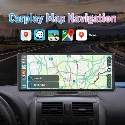10,26-Tommer Trådløs CarPlay Android Auto GPS-Skærm