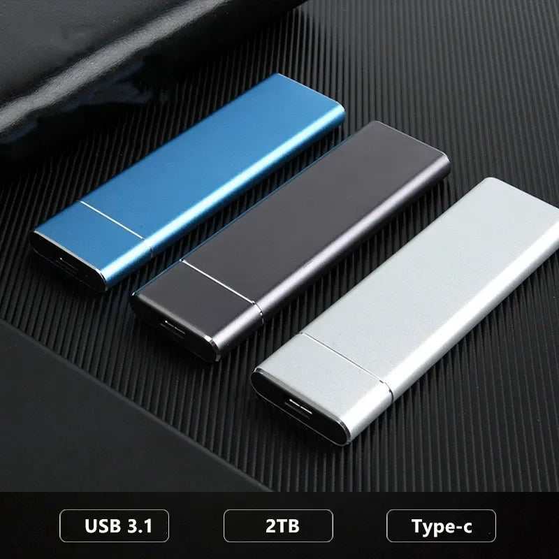 Bærbar USB-C Ekstern SSD-Drev til PC og Mac