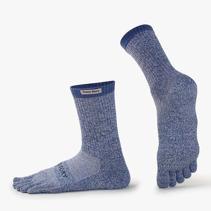 Åndbare Merinould Fem Tå Vinterstrømper