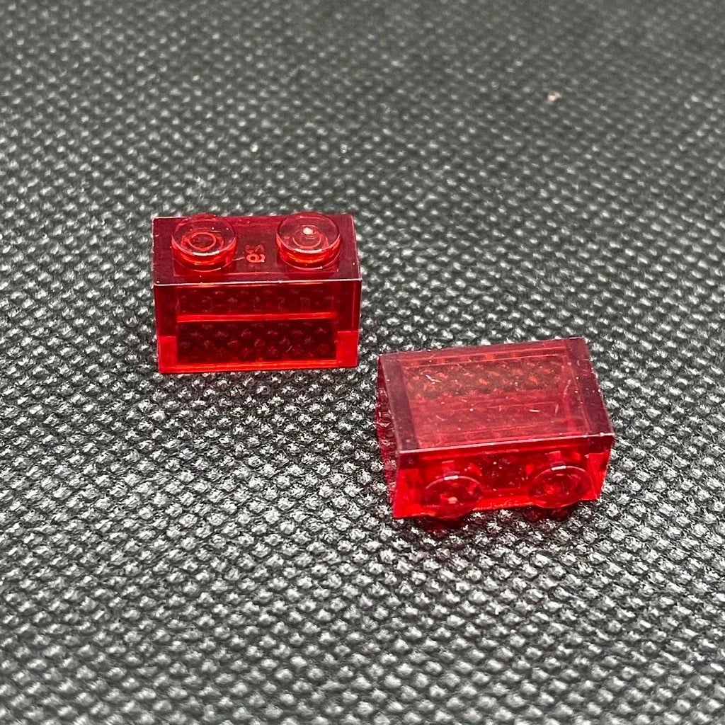 40 stk. Små Gennemsigtige 1x2 Byggeklodser Legetøj