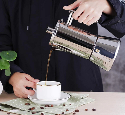 Espressomaskine i Rustfrit Stål Moka-Kande