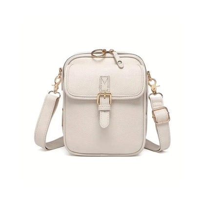 Stor Læder Crossbody Taske til Kvinder