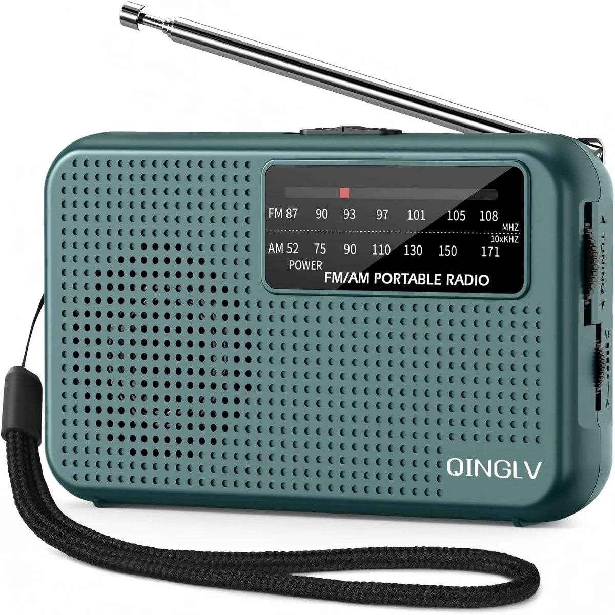 Mini Bærbar AM/FM-Radio med Hovedtelefonstik