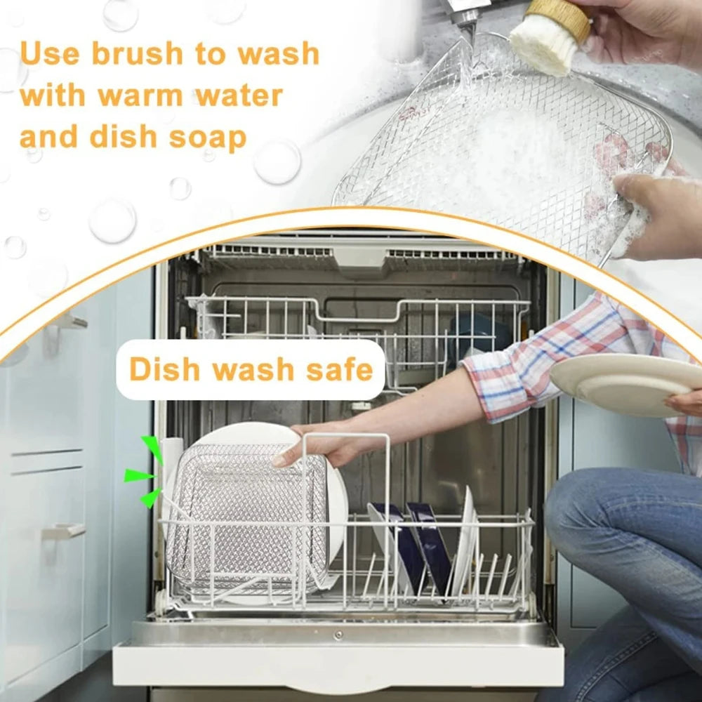 Trelags Airfryer Rist i Rustfrit Stål