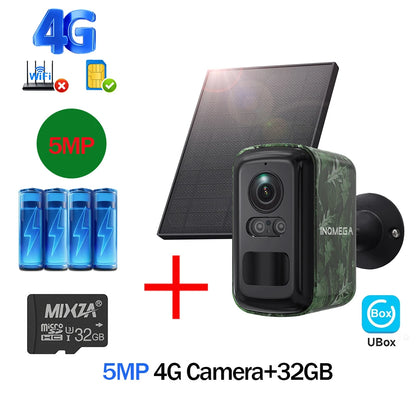 5MP 4G- og WiFi Vildtkamera med Solpanel
