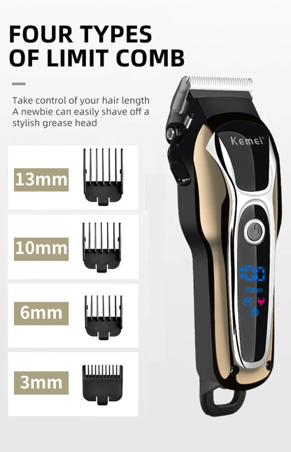 Professionel Elektrisk Hårklipper Sæt