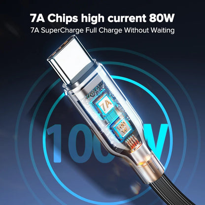 7A USB-C Hurtigopladningskabel