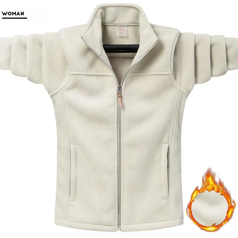 Vinter Fleecejakke i Plus Size til Mænd og Kvinder (M–9XL)