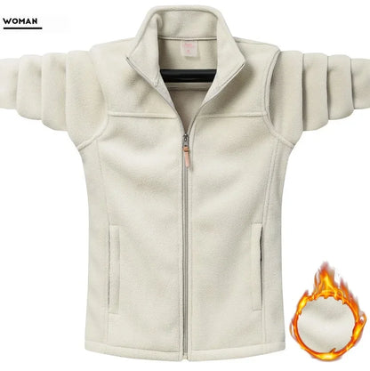 Vinter Fleecejakke i Plus Size til Mænd og Kvinder (M–9XL)