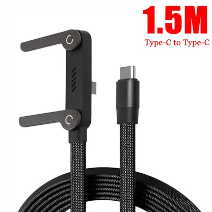 240W USB til USB-C Hurtigopladningskabel med Holder