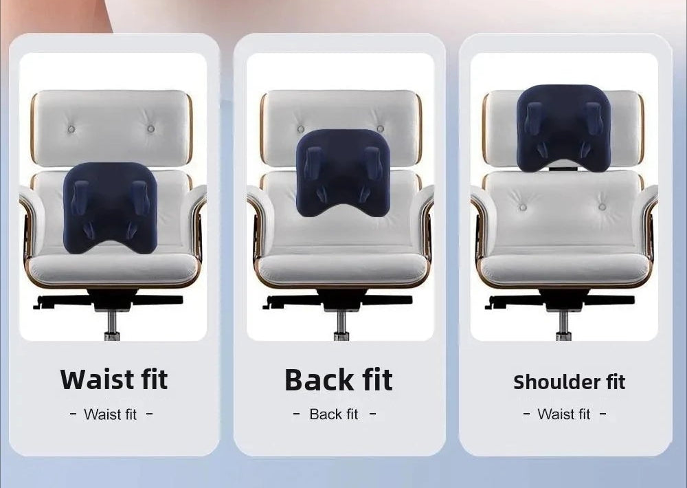 Trådløs Opvarmet Nakke- og Rygmassagepude