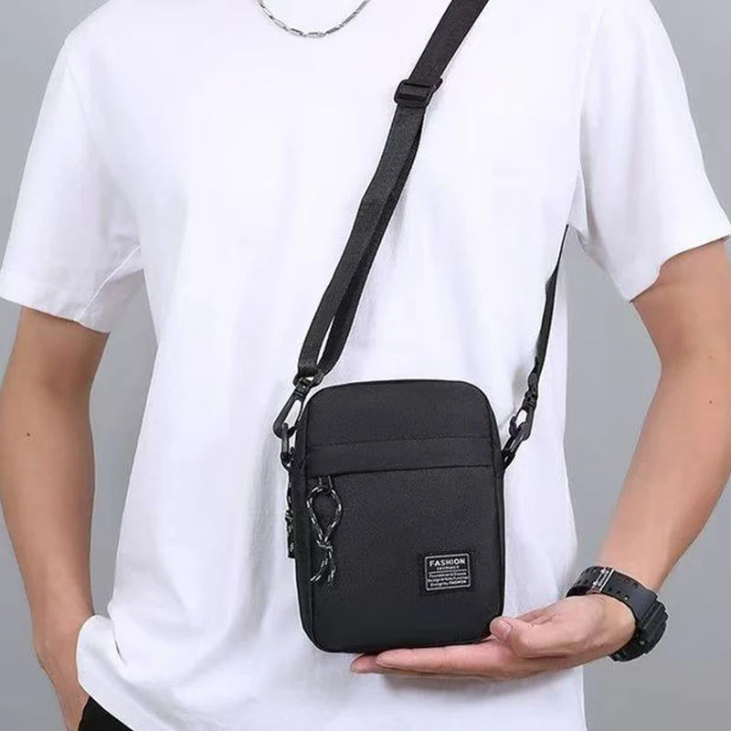 Casual Crossbody Taske i Nylon til Herre
