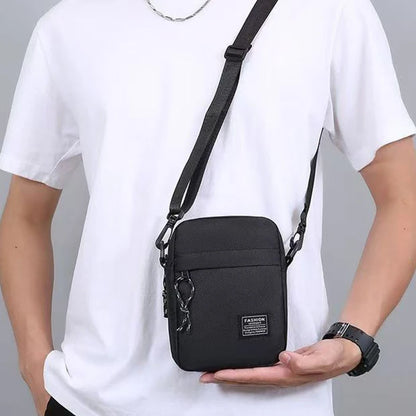 Casual Crossbody Taske i Nylon til Herre