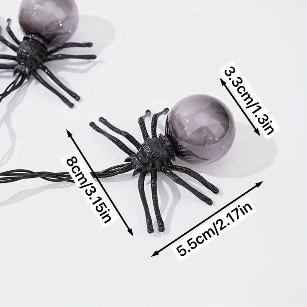 10 LED Spindellys til Halloween