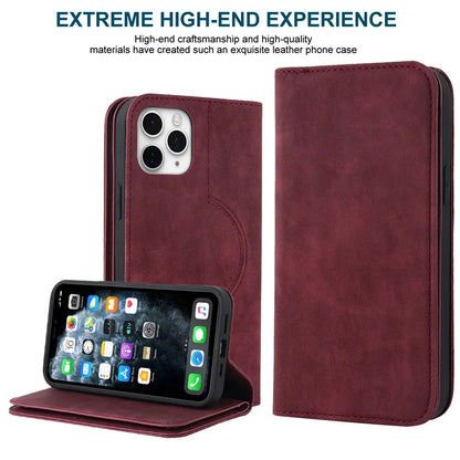 Magnetisk Læder Pung Cover til iPhone