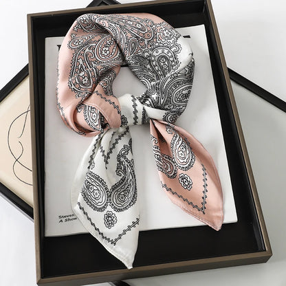 Luksus Trykt Silketørklæde til Kvinder