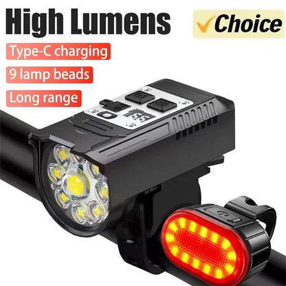 Type-C Genopladelig LED Cykellygte