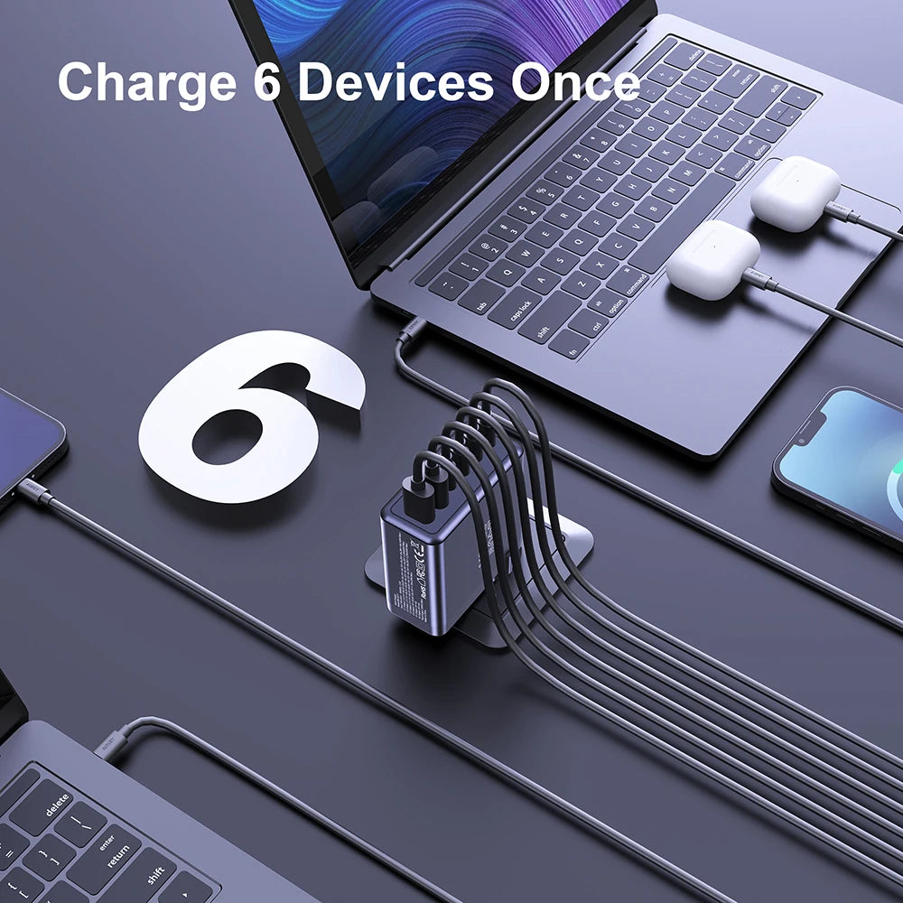 240W GaN Hurtig USB-C Oplader