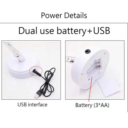 72 LED Gylden Bladtrælampe med USB