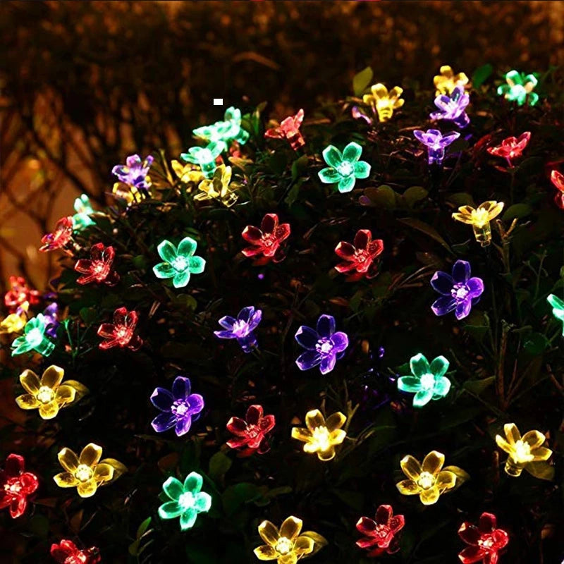 5M 20LED Solar String Lys i Blomsterdesign