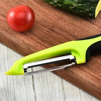 Køkkenskræller i Rustfrit Stål til Grøntsager og Frugter