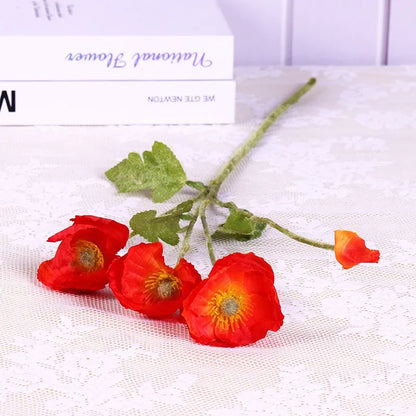 Kunstige Valmueblomster til Boligindretning