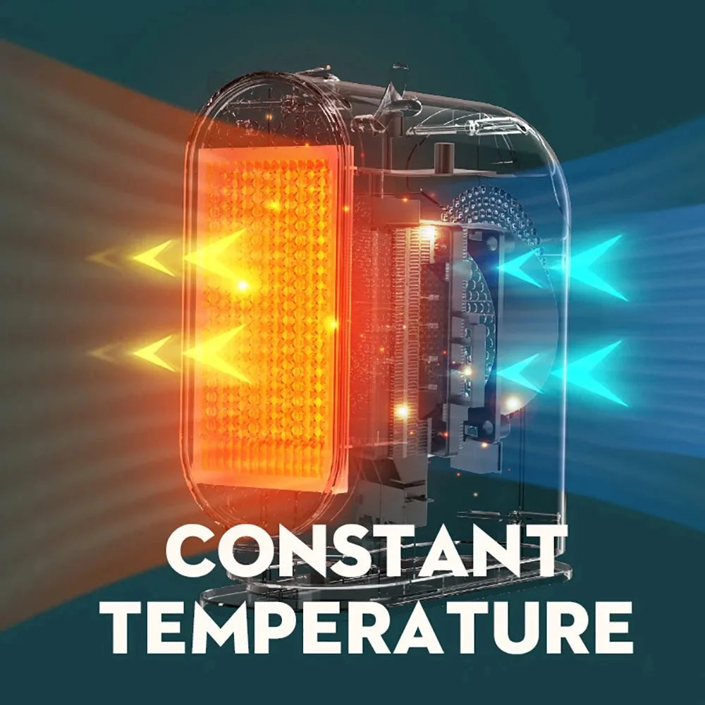 Bærbar 500W Skrivebords Elektrisk Varmer