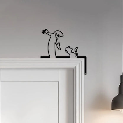 Metal Væg- og Dørdekorationsskilt