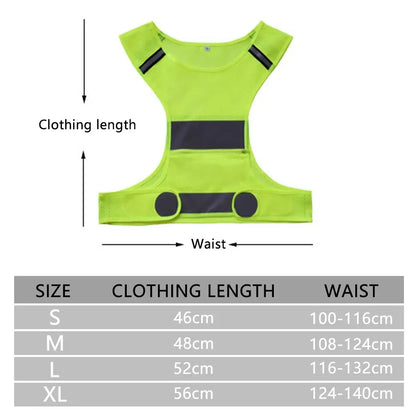 Højsynlig og Justerbar Refleks Sportsvest