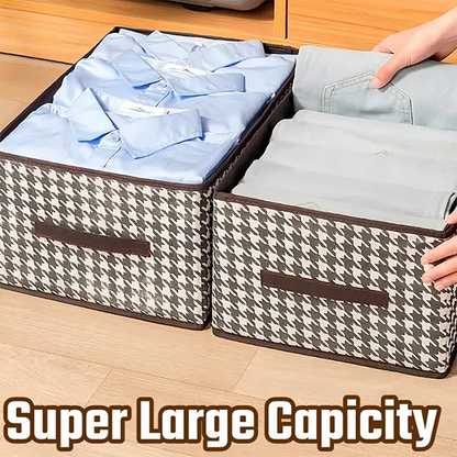 Sammenklappelig Linned Opbevaringsboks til Garderobe