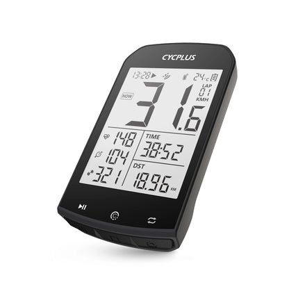 Smart GPS-Cykelcomputer med Hastighedsmåling og Medfølgende ANT+/Bluetooth-Pulsbælte til Komplet Præstationsovervågning