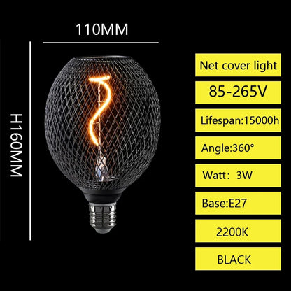 E27 LED-Pære med Metalburdæksel
