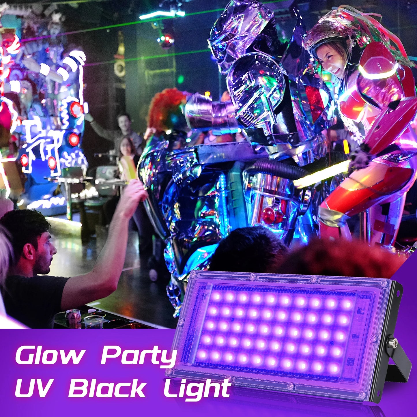 UV Sort Lys LED Projektør til Fest og Events