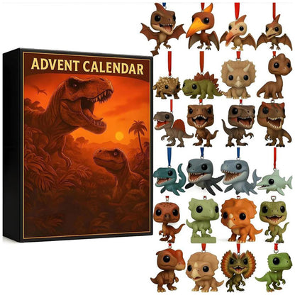 Dinosaur- eller Kattejulekalender med 24 Overraskelsesfigurer