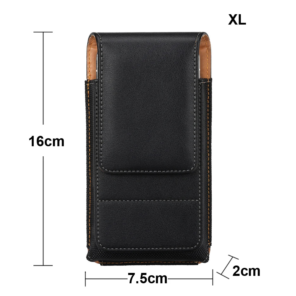 Universel Magnetisk Læder Etui med Bælteklips