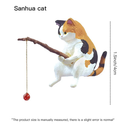 Mini Hængende Katte-Akvarium til Skrivbord