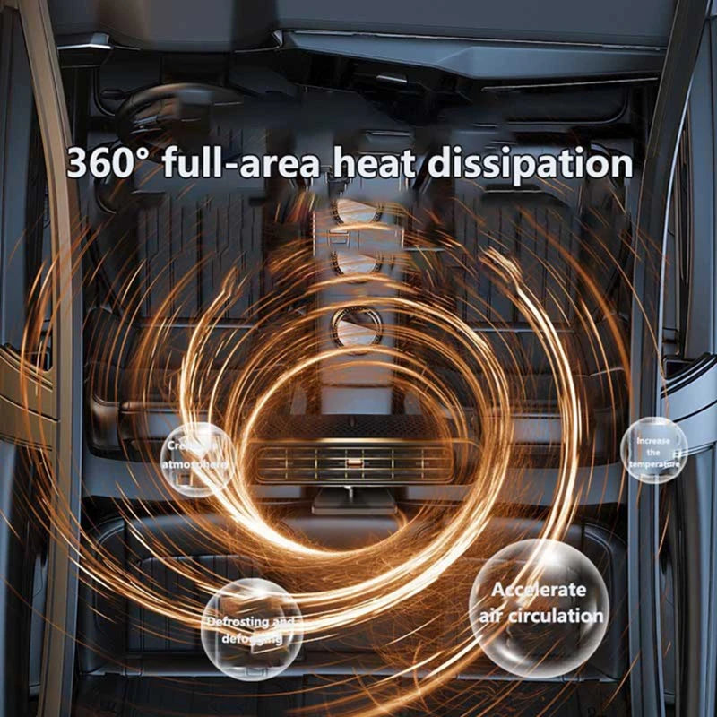 200W 12V Bilvarmer Ventilator Vinduesafdugning