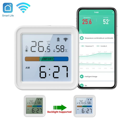 Smart WiFi Temperatur Fugtighedssensor