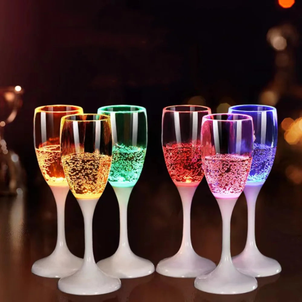 LED Champagne Festlys Glas