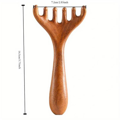 Sandeltræskam til Hovedbundsmassage