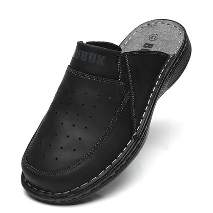 Herresandaler i Læder med Skridsikker Sål