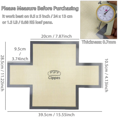 Genanvendelig Silikone Brødformsmåtte – Nonstick & Varmebestandig