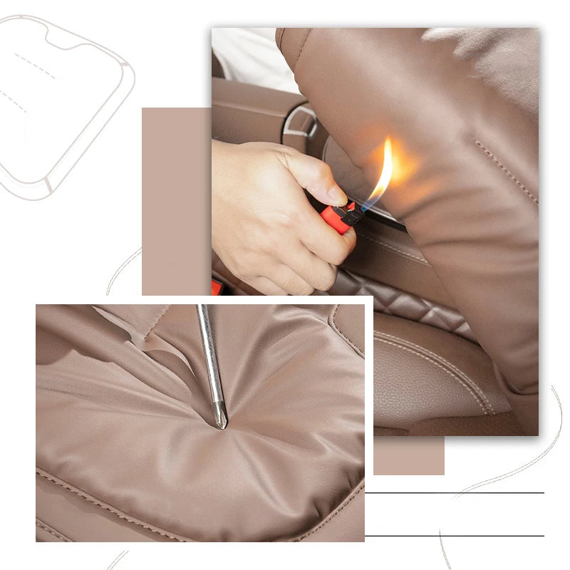 Universelt Læder Bilsædepudebetræk