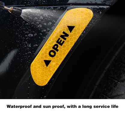 4 stk. Refleksklistermærker til Bildøren