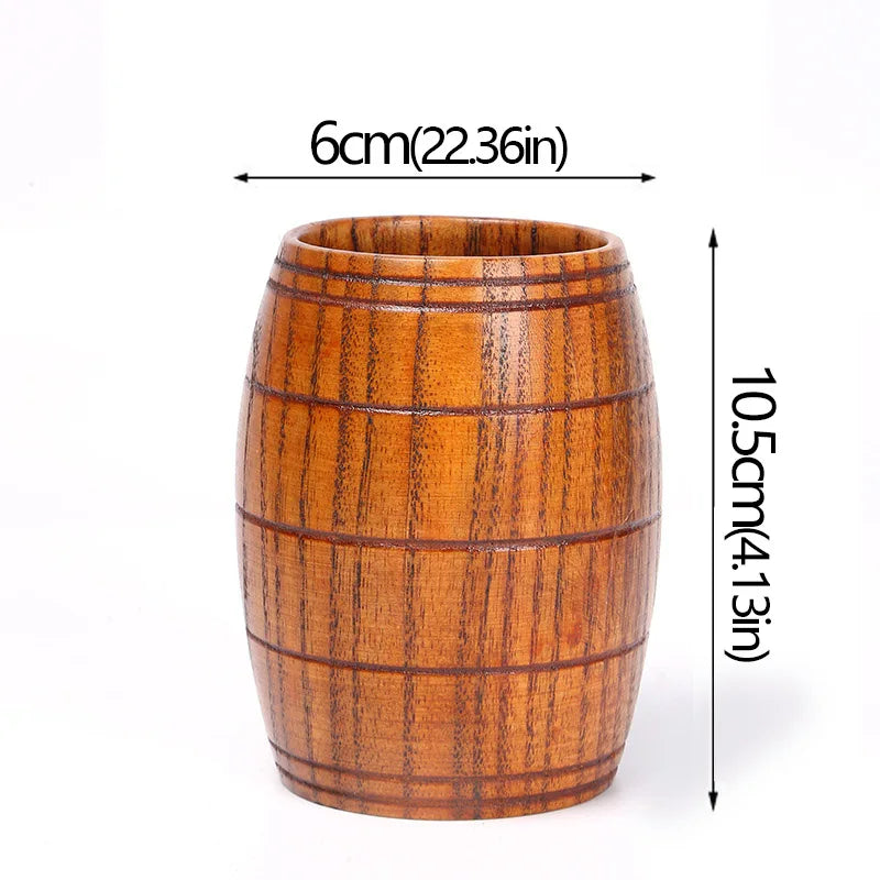 Håndlavet Trækrus – Kaffe, Te, Øl