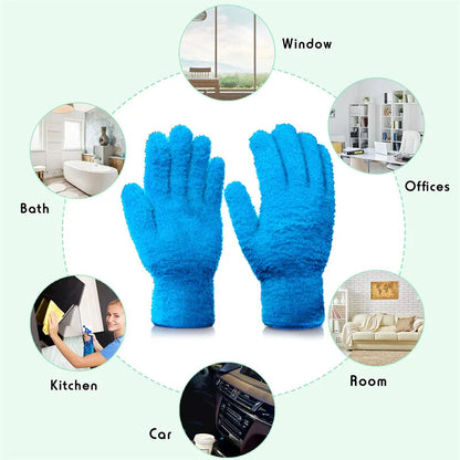 2-pak Mikrofiber Rengøringshandsker
