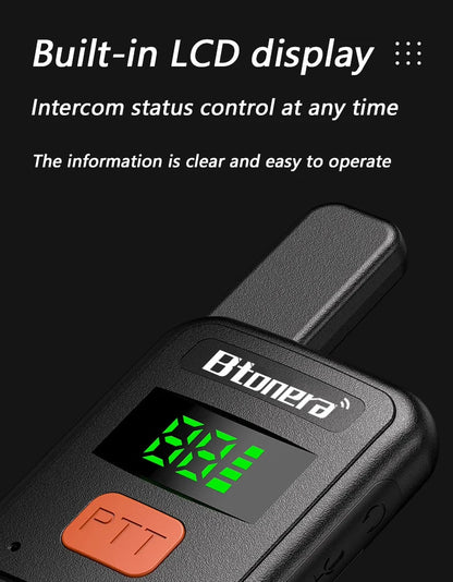 Mini Walkie Talkie med Lang Rækkevidde Radiosæt