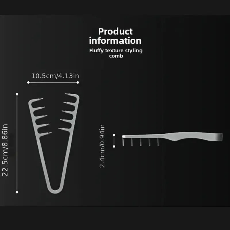 Bredtandet Voluminerende Hårkam til Mænd